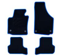 OCC DESIGN - Alfombrillas para coche, personalizadas, compatibles con Seat Leon Mk2 (2005-2012), moqueta de alta calidad, terciopelo/polipropileno, anclaje original, base antideslizante, talonera, 4