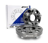 Occ Motorsport - Separadores de Rueda Doble Centrado y Fijación - Fabricados en Aluminio Mecanizado - Ancho de Separador: 20mm - PCD: 5x108 - Buje Interior/Exterior: 63.4mm - Incluye Tuercas M12X1.5