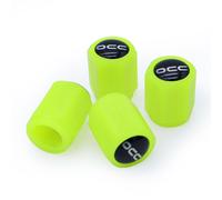 OCC Motorsport Tapones para Válvula con Luz LED Amarillo Fluorescente, Pack de 4 Unidades en ABS, Referencia OCCLEV005