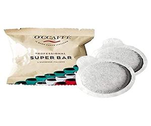 O'CCAFFÈ - Monodosis de café Super Bar ESE 44 Cialde | 150 unidades | Café de torrefacción extralenta en tambor de una empresa familiar italiana