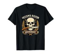 Occams Razor Entusiasta Divertida Filosofía Cráneo Camiseta