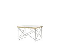 Occasional Table LTR Mesita de noche/auxiliar Laminado Blanco /Acero inoxidable