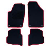 OCCDESIGN ALFOMBRA A MEDIDA COMPATIBLE CON VOLKSWAGEN POLO (2001-2009) 5 PZ ROJO