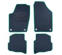 OCCDESIGN ALFOMBRA A MEDIDA COMPATIBLE CON VOLKSWAGEN POLO (2001-2009) 5 PZ VERDE
