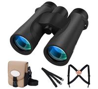 occer Prismáticos para adultos de alta potencia 10 x 42 - Prismáticos impermeables reales con visión cristalina - Prismáticos con largo alcance para observación de aves, crucero, viajes, canotaje,