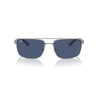 Ray - Ban Unisex RB3737 004/80 Gafas de sol Metal Gris Azul Cuadrada Normal