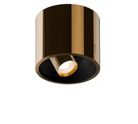 Occhio Coro Alto Up Zoom, Spot LED, cabeza dorado/reflector negro mate - 2.700-4.000 K - Occhio Air