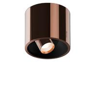 Occhio Coro Alto Up Zoom, Spot LED, cabeza oro rosa/reflector negro mate - 2.700-4.000 K - Occhio Air