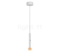 Occhio Coro Moon Sospeso 200 Fix Up, lámpara de suspensión LED, cabeza blanco mate/florón blanco mate - 2.200-3.500 K - x-tra warm - Occhio Air