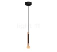 Occhio Coro Moon Sospeso 200 Fix Up, lámpara de suspensión LED, cabezal dorado mate/florón negro mate - 2.700-4.000 K - Occhio Air