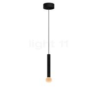 Occhio Coro Moon Sospeso 350 Fix Up, lámpara de suspensión LED, cabeza negro mate/florón negro mate - 2.200-3.500 K - x-tra warm - Occhio Air