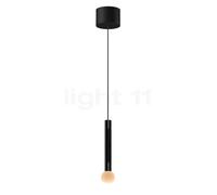 Occhio Coro Moon Sospeso Var Up, lámpara de suspensión LED, cabeza black phantom/florón negro mate - 2.700-4.000 K - Occhio Air