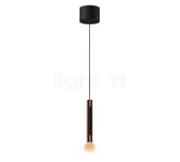 Occhio Coro Moon Sospeso Var Up, lámpara de suspensión LED, cabeza oro rosa/florón negro mate - 2.700-4.000 K - Occhio Air
