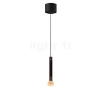 Occhio Coro Moon Sospeso Var Up, lámpara de suspensión LED, cabeza phantom/florón negro mate - 2.200-3.500 K - x-tra warm - Occhio Air
