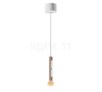 Occhio Coro Moon Sospeso Var Up, lámpara de suspensión LED, cabezal dorado mate/florón blanco mate - 2.700-4.000 K - Occhio Air