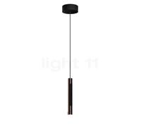 Occhio Coro Sospeso 200 Fix Up Zoom, lámpara de suspensión LED, cabeza phantom/florón negro mate - 2.700-4.000 K - Occhio Air