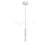 Occhio Coro Sospeso 350 Fix Up Zoom, lámpara de suspensión LED, cabeza blanco mate/florón blanco mate - 2.700 K