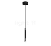Occhio Coro Sospeso 350 Fix Up Zoom, lámpara de suspensión LED, cabeza dark chrome/florón negro mate - 4.000 K