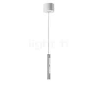 Occhio Coro Sospeso Var Up Zoom, lámpara de suspensión LED, cabeza plateado mate/florón blanco mate - 2.700-4.000 K - Occhio Air