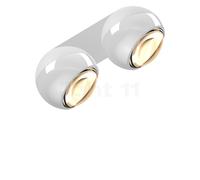 Occhio Io Giro Doppio Volt C, foco LED, cabeza blanco brillo/florón blanco mate - 2.700 K