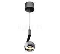 Occhio Io Sospeso Var Up C, lámpara de suspensión LED, cabeza chrom brillo/cubierta blanco brillo/cuerpo chrom brillo/pie chrom brillo - 2.700 K