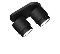 Occhio Lui Alto Doppio Volt Zoom, foco LED, cabeza negra mate/reflector negro mate/soporte negro mate - 2.700 K