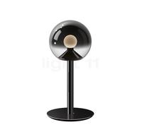 Occhio Luna Sogno, lámpara de sobremesa LED, dark chrome