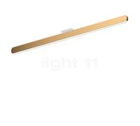 Occhio Mito Alto 100 Up Narrow, lámpara de techo LED, cabezal bronce/cubierta blanco mate - 2.700-4.000 K