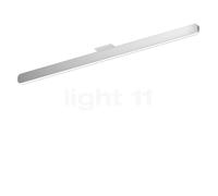 Occhio Mito Alto 100 Up Narrow, lámpara de techo LED, cabezal plateado mate/cubierta blanco mate - 2.700-4.000 K - Occhio Air
