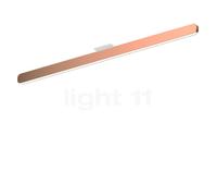 Occhio Mito Alto 100 Up Wide, lámpara de techo LED, cabezal oro rosa/cubierta blanco mate - 2.700-4.000 K - Occhio Air