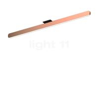 Occhio Mito Alto 100 Up Wide, lámpara de techo LED, cabezal oro rosa/cubierta negro mate - 2.700-4.000 K - Occhio Air