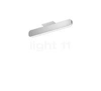 Occhio Mito Alto 40 Up Narrow, lámpara de techo LED, cabezal plateado mate/cubierta blanco mate - 2.700-4.000 K - Occhio Air