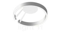 Occhio Mito Aura 40 Narrow, lámpara de techo/pared LED, cabeza plateado mate/cuerpo blanco mate - 2.700-4.000 K - Occhio Air