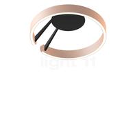 Occhio Mito Aura 40 Narrow, lámpara de techo/pared LED, cabezal dorado mate/cuerpo negro mate - 2.700-4.000 K - Occhio Air