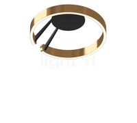 Occhio Mito Aura 40 Wide, lámpara de techo/pared LED, cabeza bronce/cuerpo negro mate - 2.700-4.000 K - Occhio Air