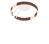 Occhio Mito Aura 40 Wide, lámpara de techo/pared LED, cabeza oro rosa/cuerpo blanco mate - 2.700-4.000 K - Occhio Air