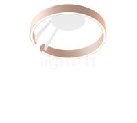 Occhio Mito Aura 40 Wide, lámpara de techo/pared LED, cabezal dorado mate/cuerpo blanco mate - 2.700-4.000 K - Occhio Air