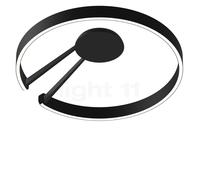 Occhio Mito Aura 60 Narrow, lámpara de techo/pared LED, cabezal negro mate/cuerpo negro mate - 2.700-4.000 K - Occhio Air