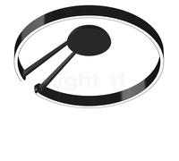 Occhio Mito Aura 60 Wide, lámpara de techo/pared LED, cabeza black phantom/cuerpo negro mate - 2.700-4.000 K - Occhio Air