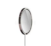 Occhio Mito Sfera Corda 40, espejo iluminado LED, cabeza phantom/cable gris oscuro/tipo de enchufe F