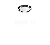 Occhio Mito Soffitto 20 Flat Wide, lámpara de techo/pared empotrable LED, cabeza black phantom/cubierta blanco mate - DALI