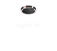 Occhio Mito Soffitto 20 Flat Wide, lámpara de techo/pared empotrable LED, cabeza phantom/cubierta negro mate - DALI