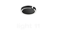 Occhio Mito Soffitto 20 Up Wide, lámpara de techo/pared LED, cabeza negra mate/cubierta negro mate - 2.700-4.000 K - Occhio Air