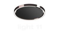 Occhio Mito Soffitto 40 Flat Narrow, lámpara de techo/pared empotrable LED, cabeza phantom/cubierta negro mate - DALI