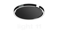 Occhio Mito Soffitto 40 Flat Wide, lámpara de techo/pared empotrable LED, cabeza black phantom/cubierta negro mate - DALI