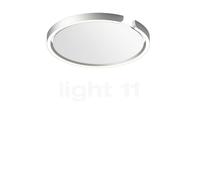 Occhio Mito Soffitto 40 Up Narrow, lámpara de techo/pared LED, cabeza plateado mate/cubierta blanco mate - 2.700-4.000 K - DALI