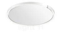 Occhio Mito Soffitto 60 Flat Narrow, lámpara de techo/pared empotrable LED, cabeza blanco mate/cubierta blanco mate - DALI
