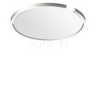 Occhio Mito Soffitto 60 Up Narrow, lámpara de techo/pared LED, cabeza plateado mate/cubierta blanco mate - 2.700-4.000 K - DALI