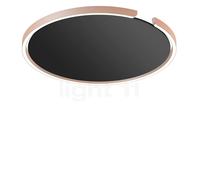 Occhio Mito Soffitto 60 Up Wide, lámpara de techo/pared LED, cabezal dorado mate/cubierta negro mate - 2.700-4.000 K