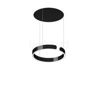 Occhio Mito Sospeso 40 Variabel Up Lusso Table, lámpara de suspensión LED, cabeza black phantom/florón cuero negro - 2.700-4.000 K